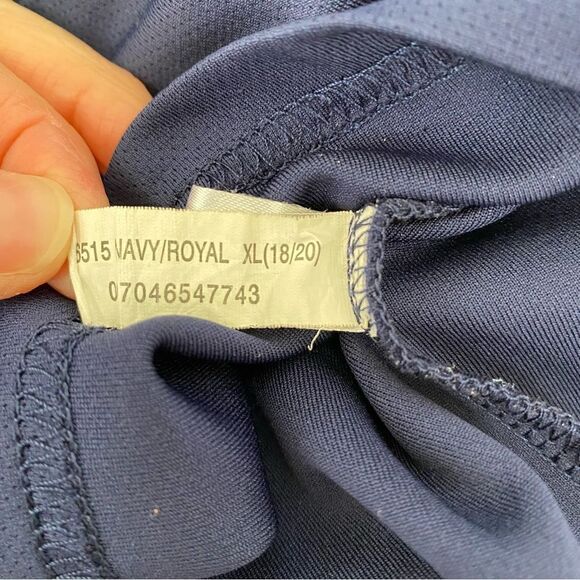 zeroXposure boys dri fit hoodie navy/light blue sz 18 - Picture 8 of 10